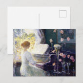 Vrouwen in Piano door Childe Hassam Briefkaart (Voorkant / Achterkant)