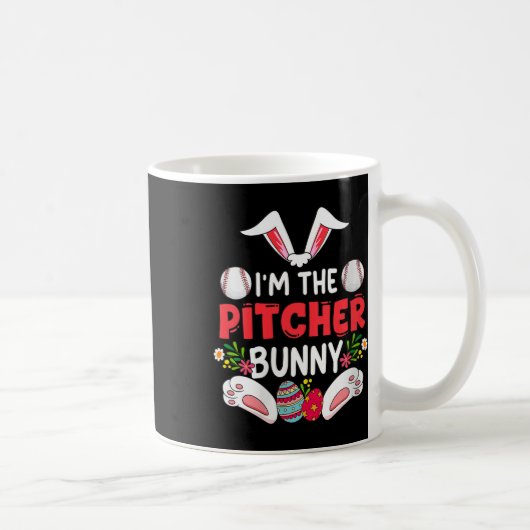 Vrouwen in Pitcherl Baseball Easter Eggs Kostuum H Koffiemok (Rechts)