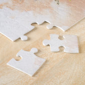 Vrouwen in pyjama hebben haar koffiegekleurde teke legpuzzel (Zijkant)