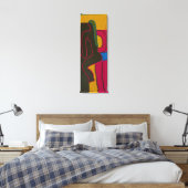 Vrouwen in roze canvas afdruk (Insitu (Slaapkamer))