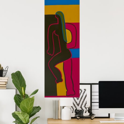 Vrouwen in roze poster (Thuiskantoor)