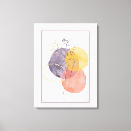 Vrouwen in silhouet canvas afdruk