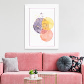 Vrouwen in silhouet canvas afdruk (Insitu (Woonkamer))