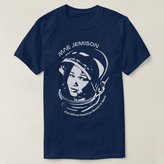 Vrouwen in Space Mae Jemison T-shirt (Design voorkant)