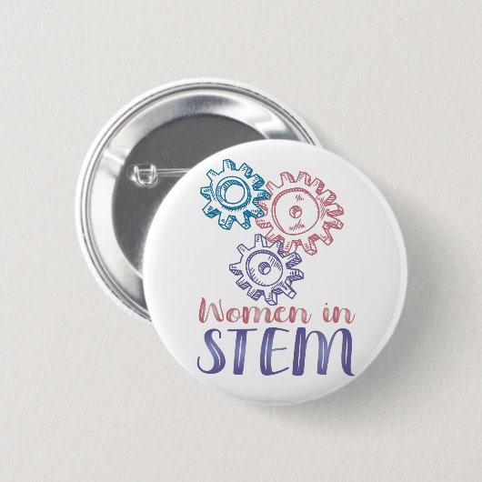Vrouwen in STEM Ronde Button 5,7 Cm (Voorkant /achterkant)