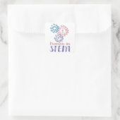 Vrouwen in STEM Vierkante Sticker (Tas)