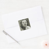Vrouwen in Studio 2 Vierkante Sticker (Envelop)