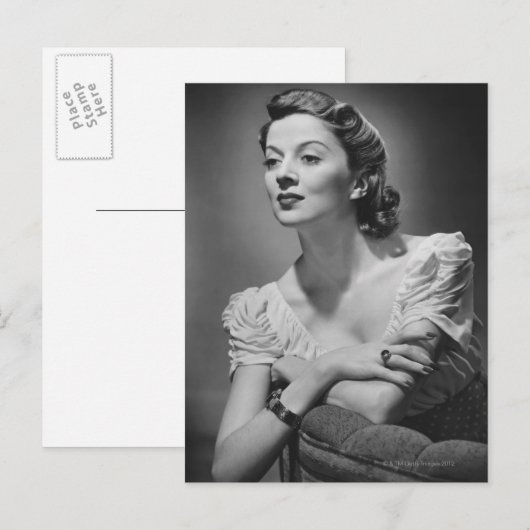 Vrouwen in Studio Posing Briefkaart (Voorkant / Achterkant)