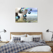 Vrouwen in Surreal Space Canvas Afdruk (Insitu (Slaapkamer))