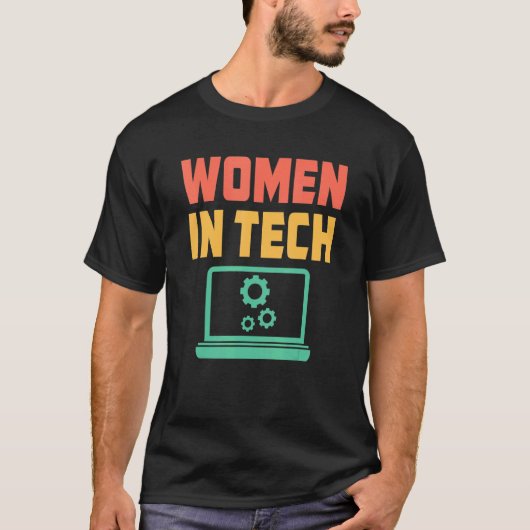 Vrouwen in technisch Vrouw Specialist voor technis T-shirt (Voorkant)