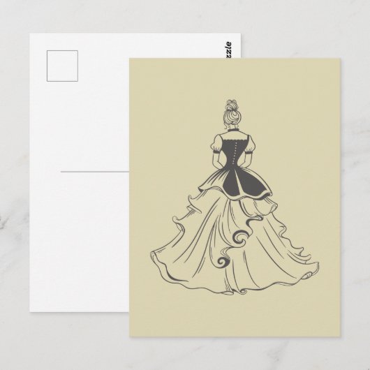 vrouwen in toga briefkaart (Voorkant / Achterkant)