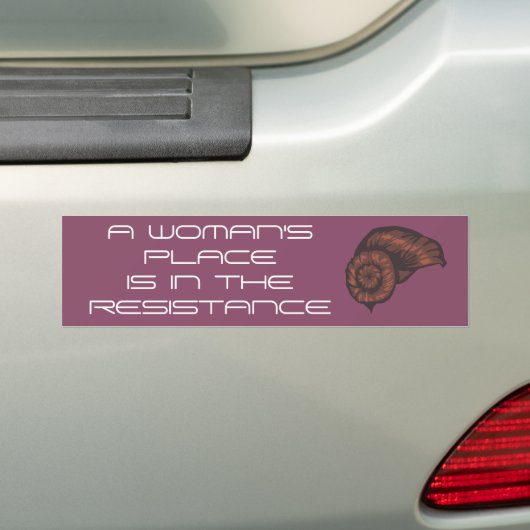 Vrouwen in Verzet Aangepaste Bumpersticker (Op auto)