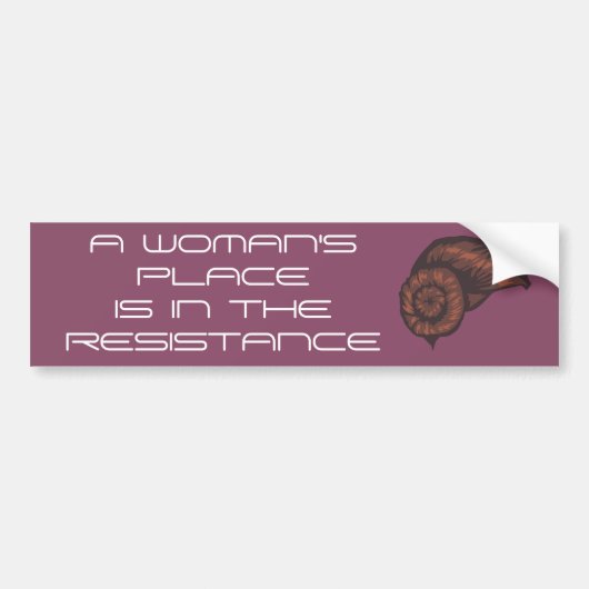 Vrouwen in Verzet Aangepaste Bumpersticker (Voorkant)