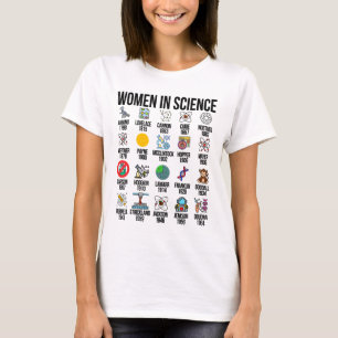 Vrouwen in Wetenschap Chemist Biologie Natuurkunde T-shirt