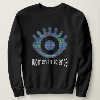 Vrouwen in Wetenschap Meisjes Eye Woord Fill Desig Trui