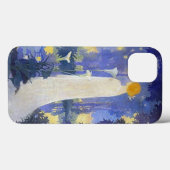 Vrouwen in wit met Calla-leugens Case-Mate iPhone Case (Achterkant (horizontaal))