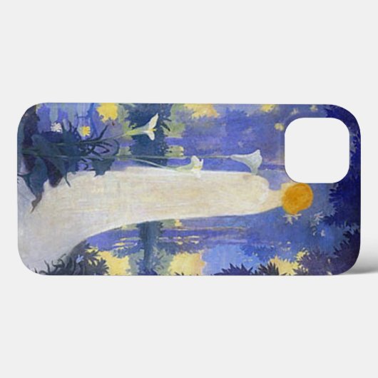 Vrouwen in wit met Calla-leugens Case-Mate iPhone Case (Achterkant (horizontaal))