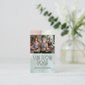 Vrouwen in yogales visitekaartje (Staand voorkant)