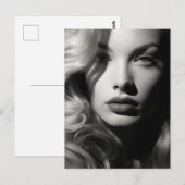 Vrouwen in zwart-wit briefkaart (Voorkant / Achterkant)