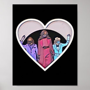 Vrouwen Inhuldiging Kamala Harris Obama Biden Poster