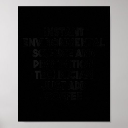 Vrouwen Instant Environmental Science Protection Poster (Voorkant)