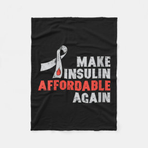 Vrouwen Insulinetherapie Diabetes Awareness Blood  Fleece Deken