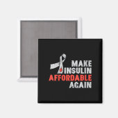 Vrouwen Insulinetherapie Diabetes Awareness Blood Magneet (Voorkant / Achterkant)