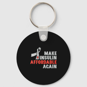 Vrouwen Insulinetherapie Diabetes Awareness Blood Sleutelhanger