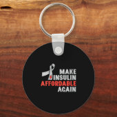 Vrouwen Insulinetherapie Diabetes Awareness Blood  Sleutelhanger (Voorkant)