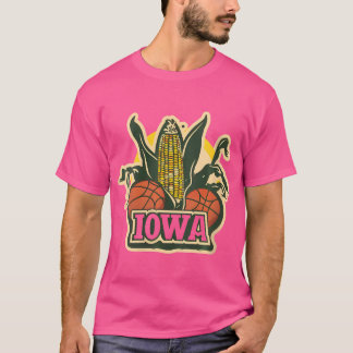 Vrouwen Iowa des Moines maïs op de COB basketbal T-shirt