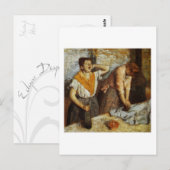 Vrouwen Ironing briefkaart (Voorkant / Achterkant)