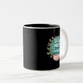 Vrouwen IVF Wake Pray Transfer Dag Onvruchtbaarhei Tweekleurige Koffiemok (Voorkant rechts)