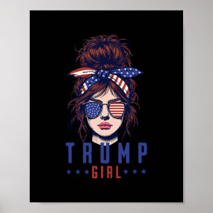 Vrouwen Ja Ik Ben Een Trump Meisje Kom Er Overheen Poster