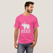 Vrouwen jagen op baardbier t-shirt (Voorkant volledig)