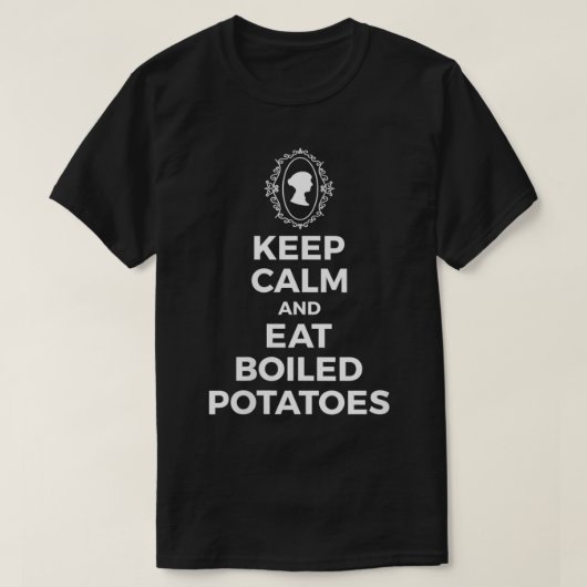Vrouwen Jane Austen Pride en Prejudice Keep Calm E T-shirt (Design voorkant)