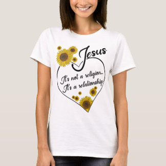 Vrouwen Jezus is geen religie, maar een Relatie T-shirt