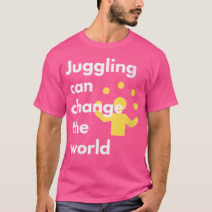 Vrouwen jongleren kan de wereld jongleren act vera t-shirt