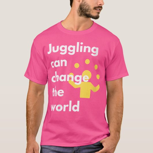 Vrouwen jongleren kan de wereld jongleren act vera t-shirt (Voorkant)