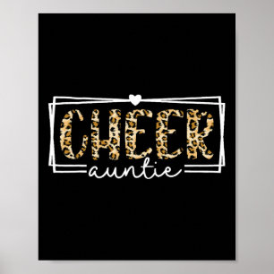 Vrouwen Juichen Tante Leopard Cheerleader Tante Mo Poster