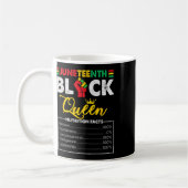 Vrouwen Juneteenth Black African Queen Nutritional Koffiemok (Links)