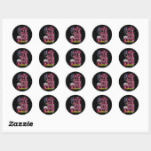 Vrouwen Juneteenth Ik ben het Storm Zwarte Vrouwen Ronde Sticker (Vel)