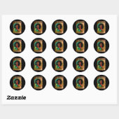 Vrouwen Juneteenth is mijn Onafhankelijkheidsdag B Ronde Sticker (Vel)