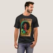 Vrouwen Juneteenth is mijn Onafhankelijkheidsdag B T-shirt (Voorkant volledig)