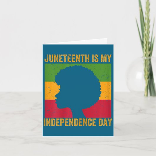 Vrouwen juneteenth is onafhankelijkheidsdag - 19 j kaart (Voorkant)