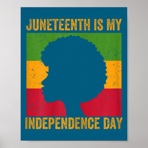 Vrouwen juneteenth is onafhankelijkheidsdag - 19 j poster