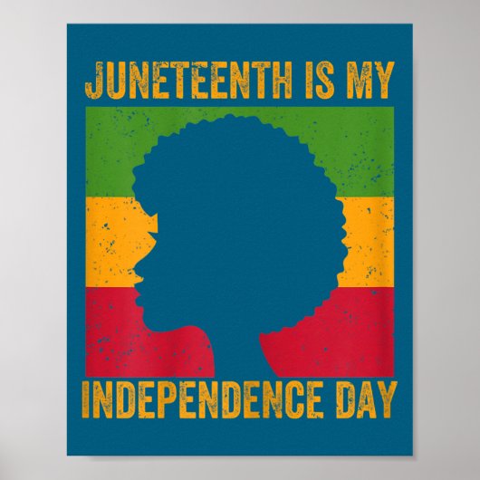 Vrouwen juneteenth is onafhankelijkheidsdag - 19 j poster (Voorkant)