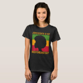 Vrouwen juneteenth is onafhankelijkheidsdag - 19 j t-shirt (Voorkant volledig)