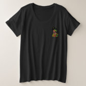 Vrouwen Juneteenth Vibes Grote Maat T-shirt (Design voorkant)