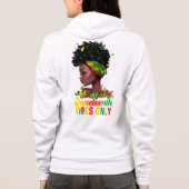 Vrouwen Juneteenth Vibes Hoodie (Achterkant)
