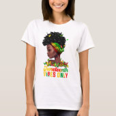 Vrouwen Juneteenth Vibes T-shirt (Voorkant)